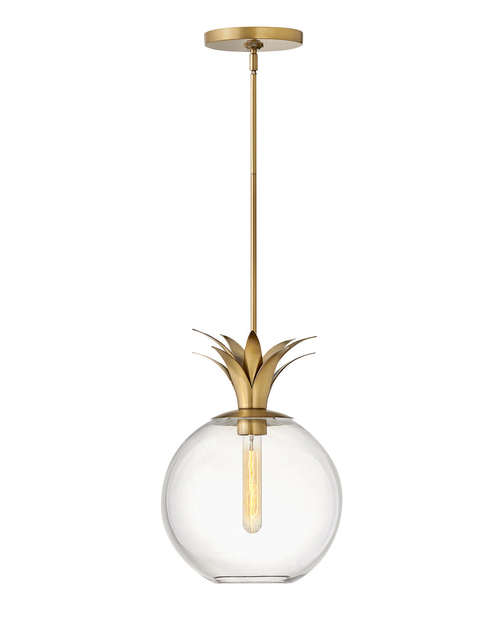 Palma LED Pendant in Heritage Brass - available from The Lighting Shoppe, trusted by Canadian homeowners