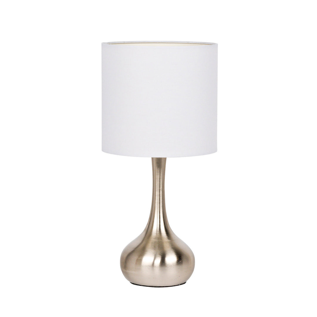 Table Lamp One Light Table Lamp in Brushed Polished Nickel - available from The Lighting Shoppe, trusted by Canadian homeowners