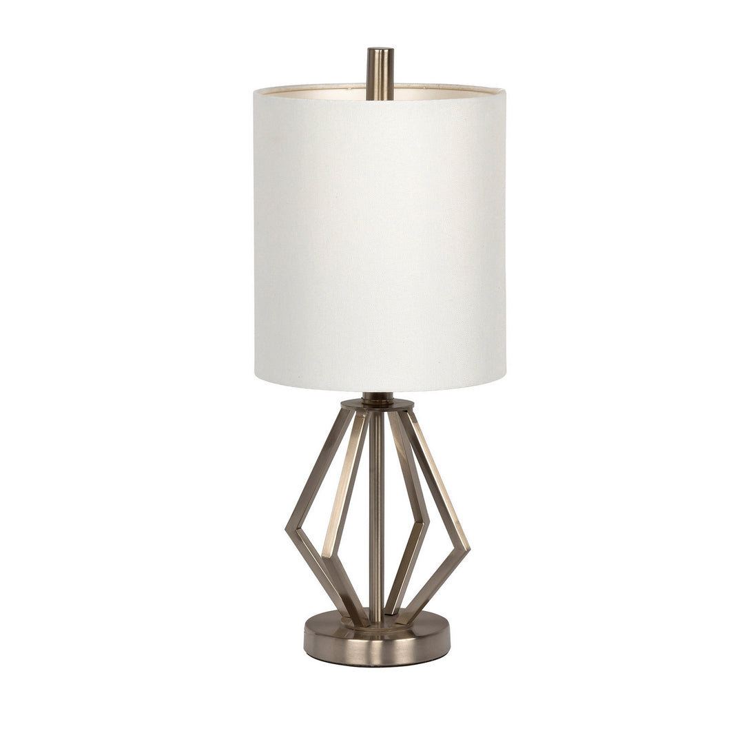 Table Lamp One Light Table Lamp in Brushed Polished Nickel - available from The Lighting Shoppe, trusted by Canadian homeowners