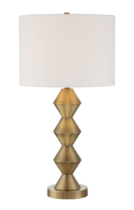 Table Lamp One Light Table Lamp in Satin Brass - available from The Lighting Shoppe, trusted by Canadian homeowners