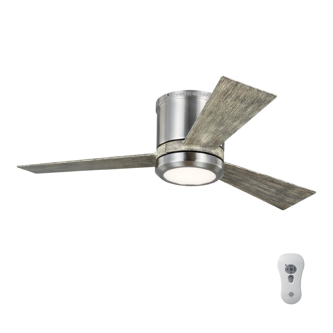 Generation Lighting Canada - 3CLYR42BSLGD-V1 - 42" Ceiling Fan - Clarity - Brushed Steel