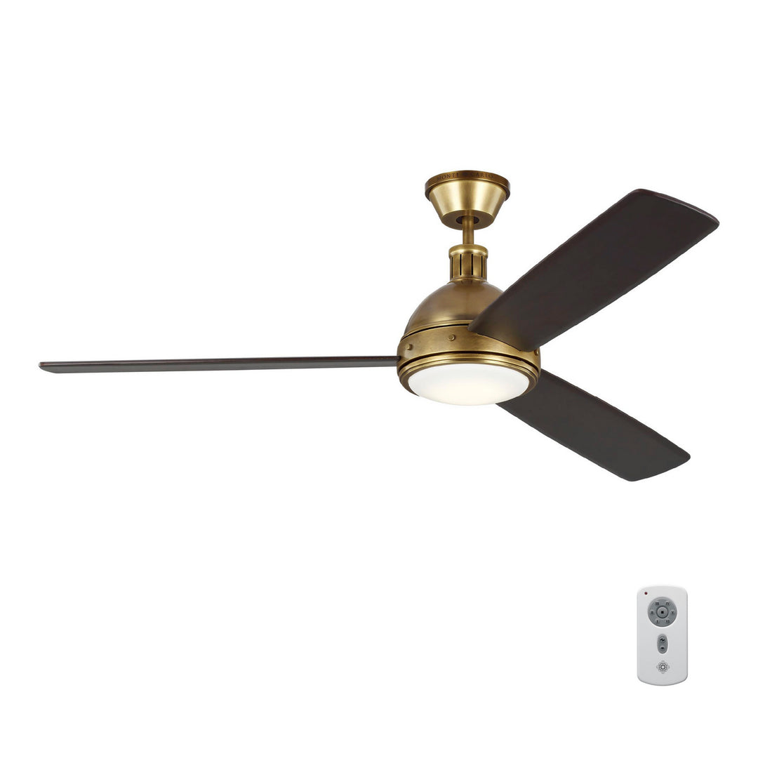 Visual Comfort Fan Canada - 3HCKR60HABD - 60"Ceiling Fan - Hicks - Hand Rubbed Antique Brass