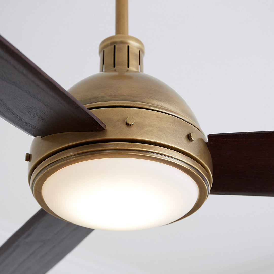 Visual Comfort Fan Canada - 3HCKR60HABD - 60"Ceiling Fan - Hicks - Hand Rubbed Antique Brass