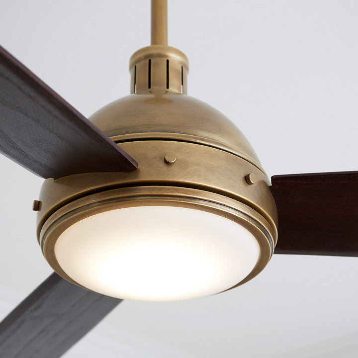 Visual Comfort Fan Canada - 3HCKR60HABD - 60"Ceiling Fan - Hicks - Hand Rubbed Antique Brass