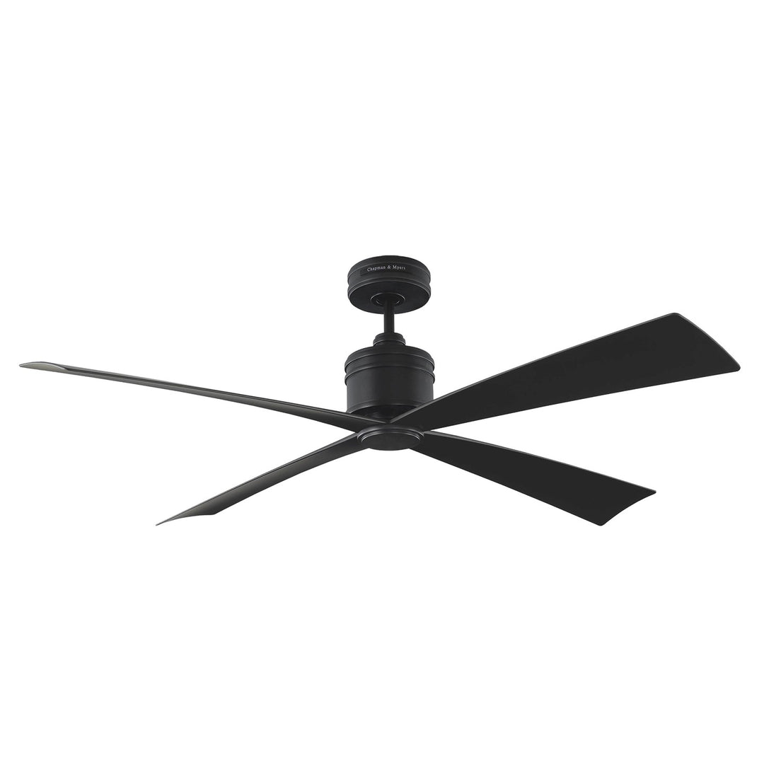 Launceton 56"Ceiling Fan in Midnight Black - available from The Lighting Shoppe, trusted by Canadian homeowners