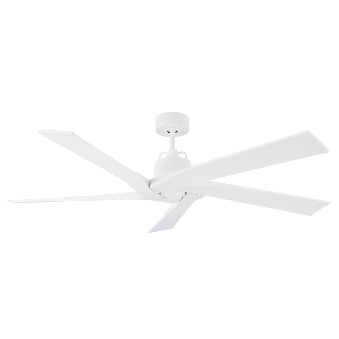 Aspen 56"Ceiling Fan in Matte White - available from The Lighting Shoppe, trusted by Canadian homeowners
