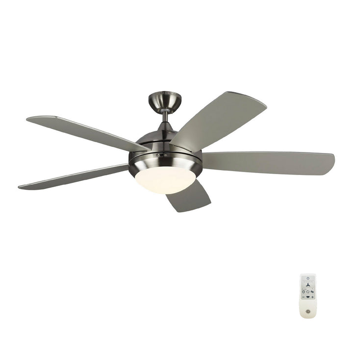 Generation Lighting Canada - 5DISM52BSD - 52" Ceiling Fan - Discus - Brushed Steel