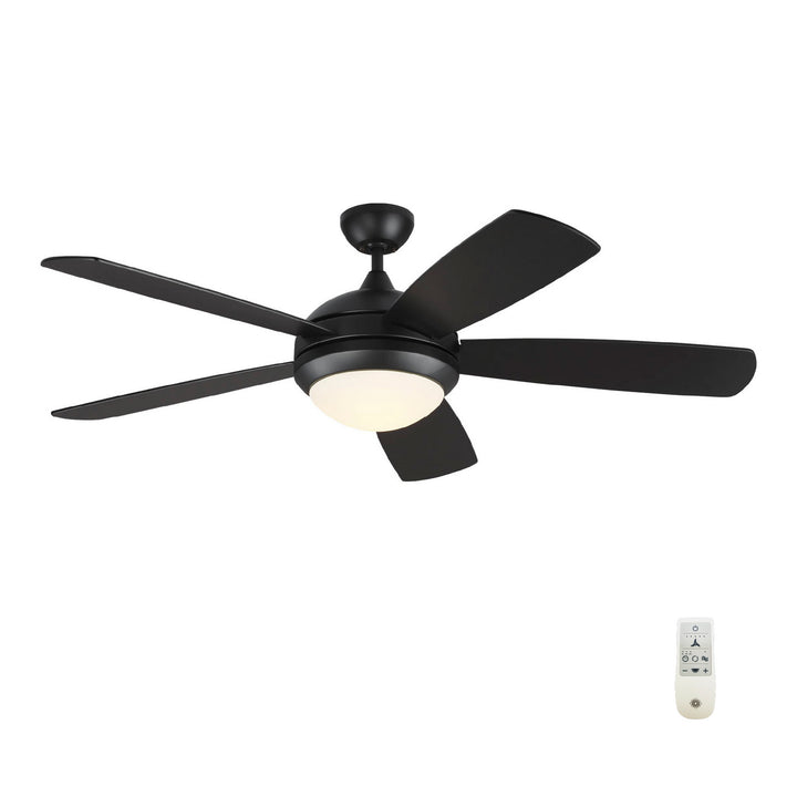 Generation Lighting Canada - 5DISM52MBKD - 52" Ceiling Fan - Discus - Midnight Black