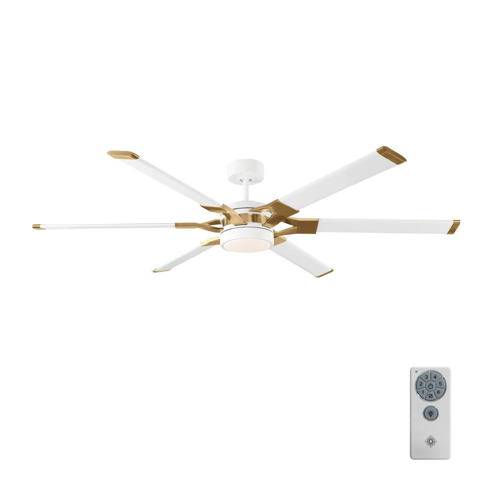 Visual Comfort Fan Canada - 6LFR62RZWBBSD - 62"Ceiling Fan - Loft - Matte White