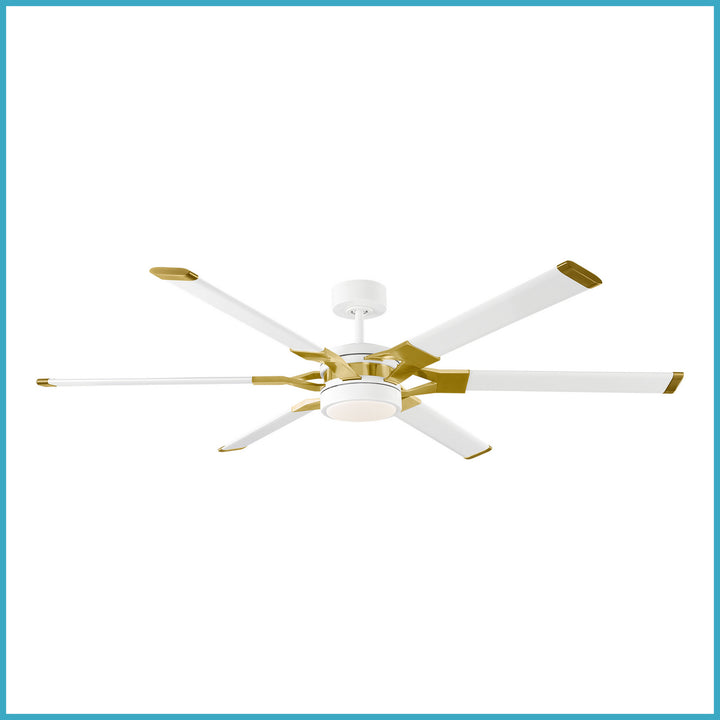 Visual Comfort Fan Canada - 6LFR62RZWBBSD - 62" Ceiling Fan - Loft - Matte White