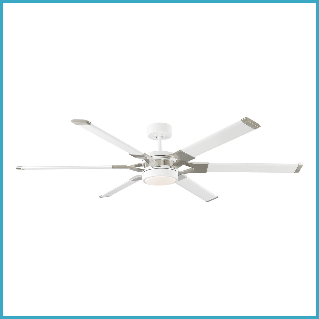 Loft 62"Ceiling Fan in Matte White - available from The Lighting Shoppe, trusted by Canadian homeowners