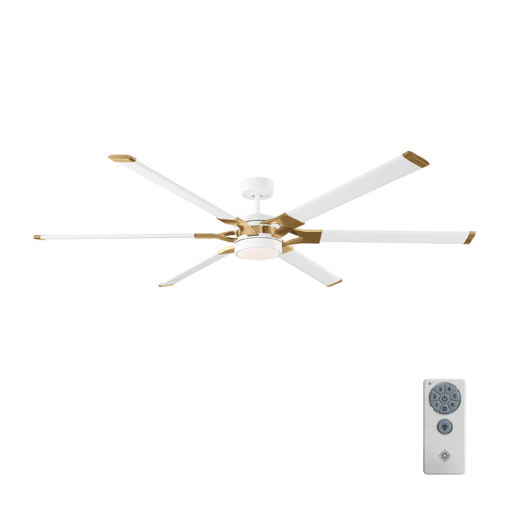 Visual Comfort Fan Canada - 6LFR72RZWBBSD - 72"Ceiling Fan - Loft - Matte White