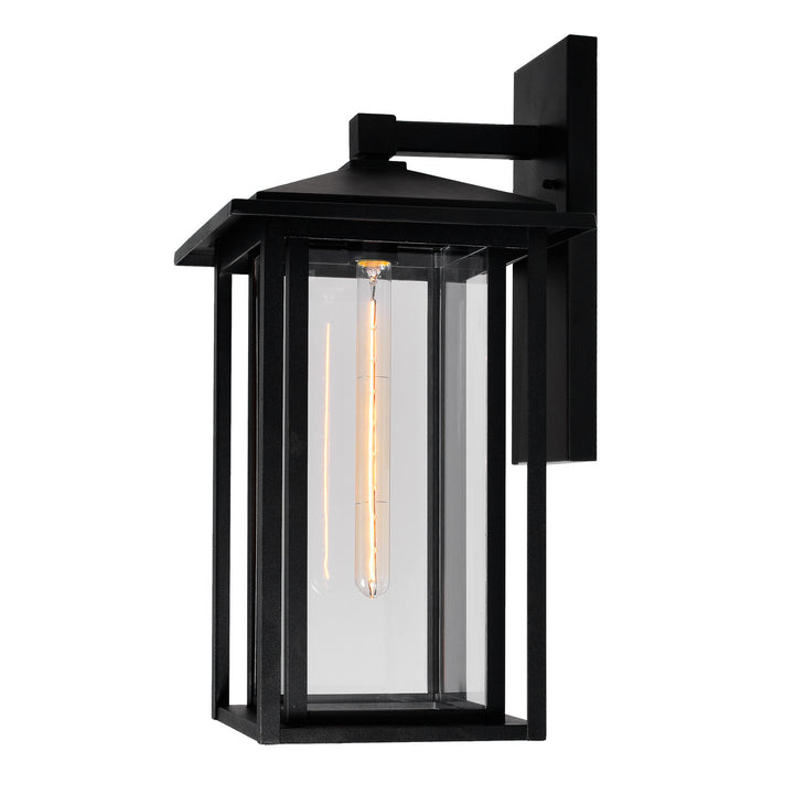 Crawford One Light Outdoor Wall Mount in Black - available from The Lighting Shoppe, trusted by Canadian homeowners