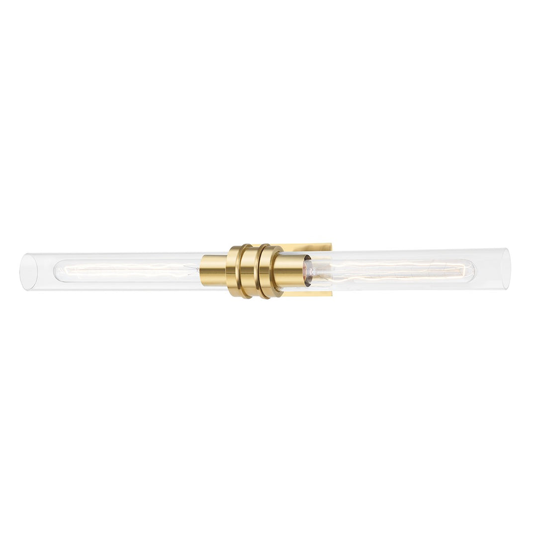 Hudson Valley Canada - 1042-AGB - Two Light Bath Bracket - Oakfield - Aged Brass