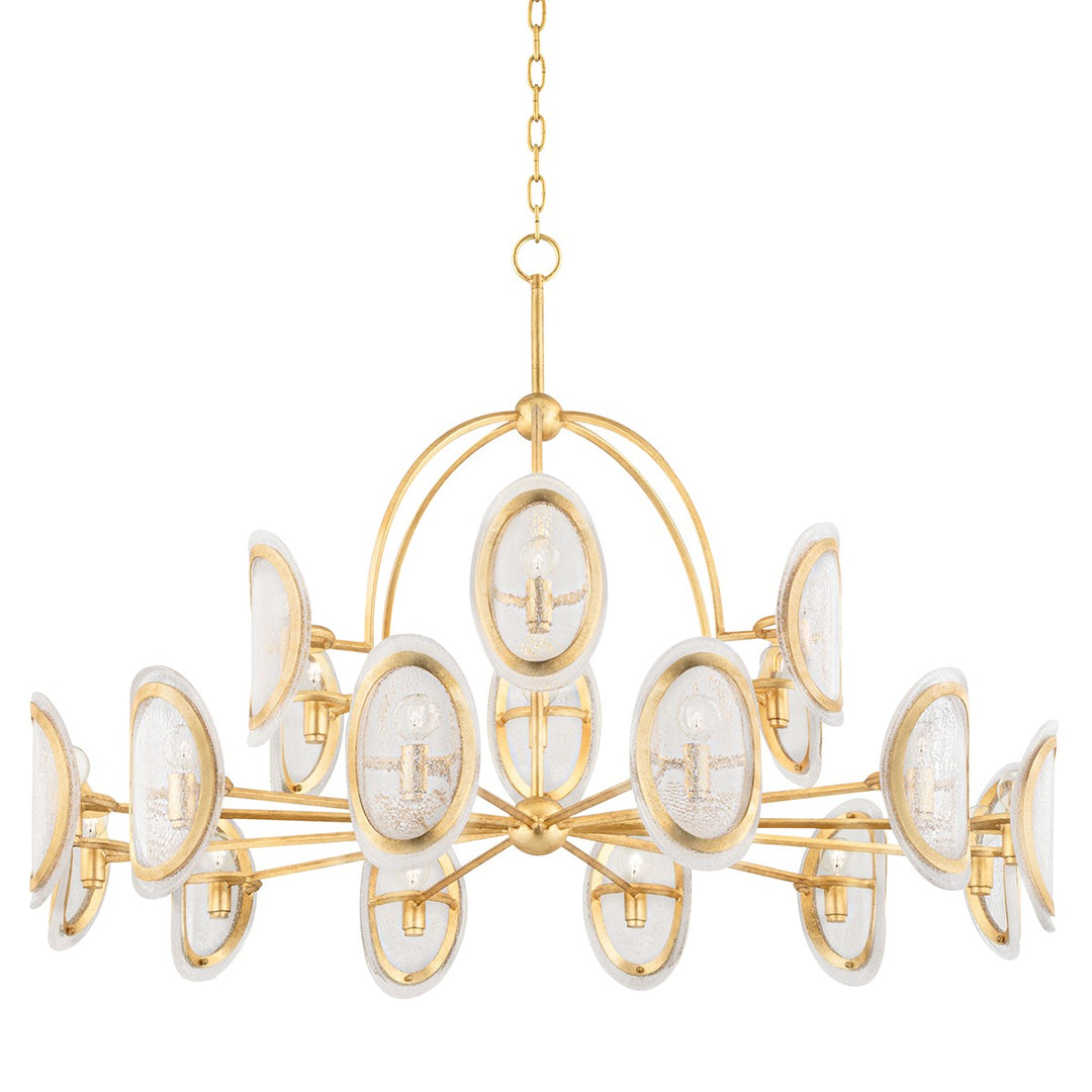 Hudson Valley Canada - 1550-VGL - 18 Light Chandelier - Danes - Vintage Gold Leaf