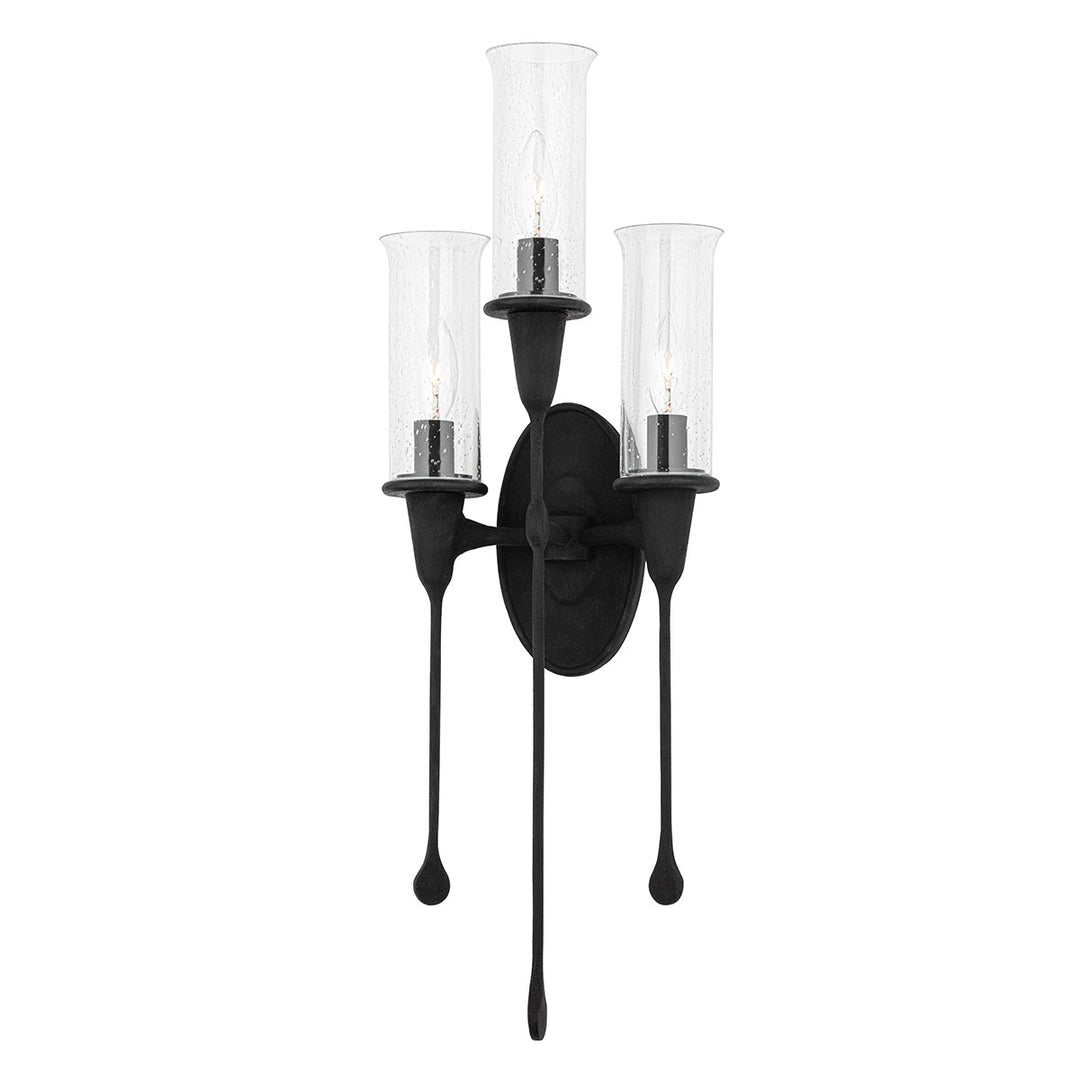 Hudson Valley Canada - 4103-BI - Three Light Wall Sconce - Chisel - Black Iron