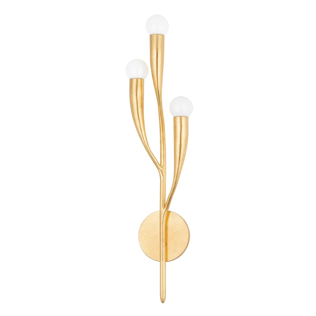 Hudson Valley Canada - 9603-VGL - Three Light Wall Sconce - Labra - Vintage Gold Leaf