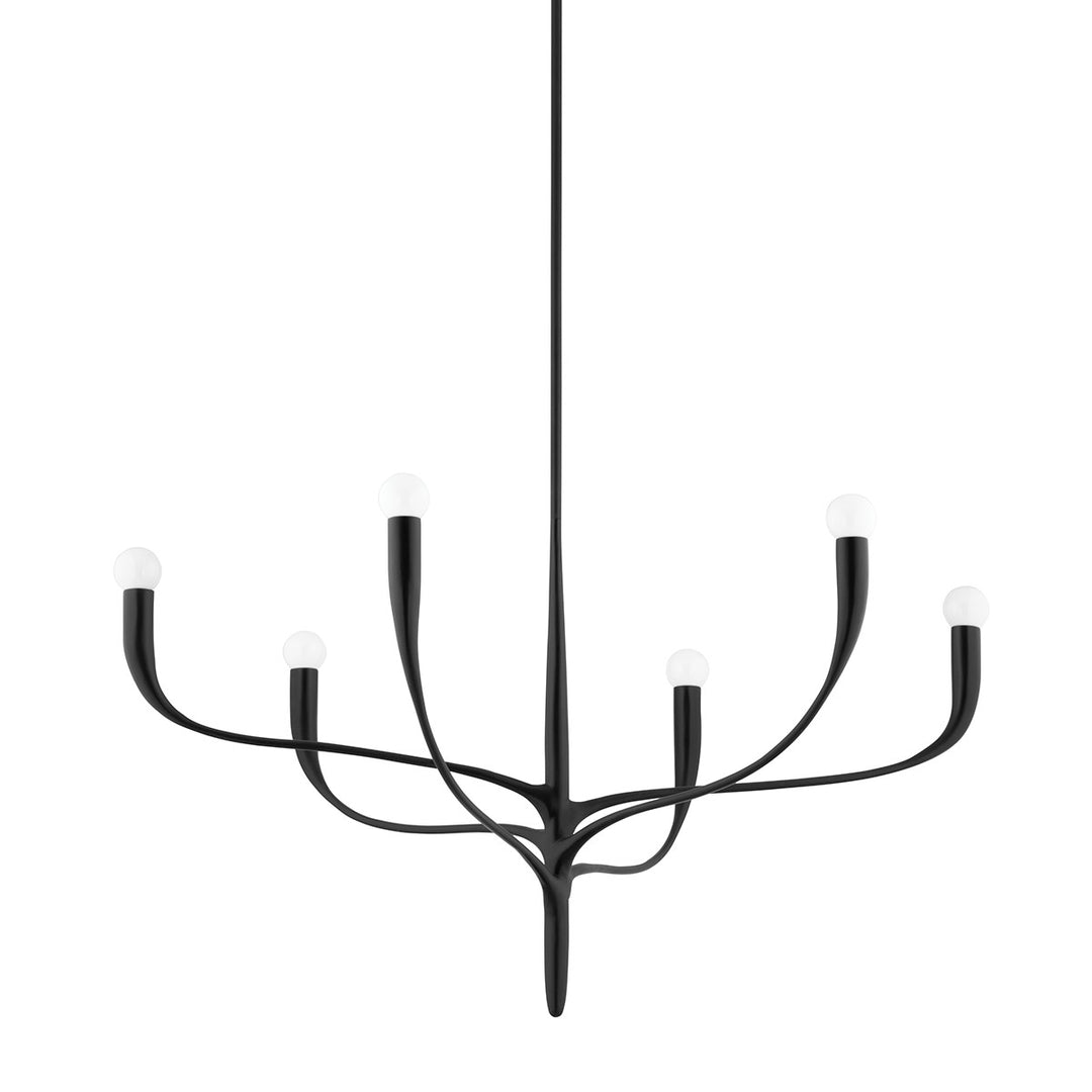 Labra Six Light Chandelier in Aged Iron - available from The Lighting Shoppe, trusted by Canadian homeowners