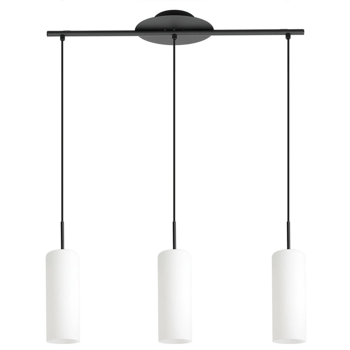 Eglo Canada - 205132A - Three Light Pendant - Troy 3 - Structured Black