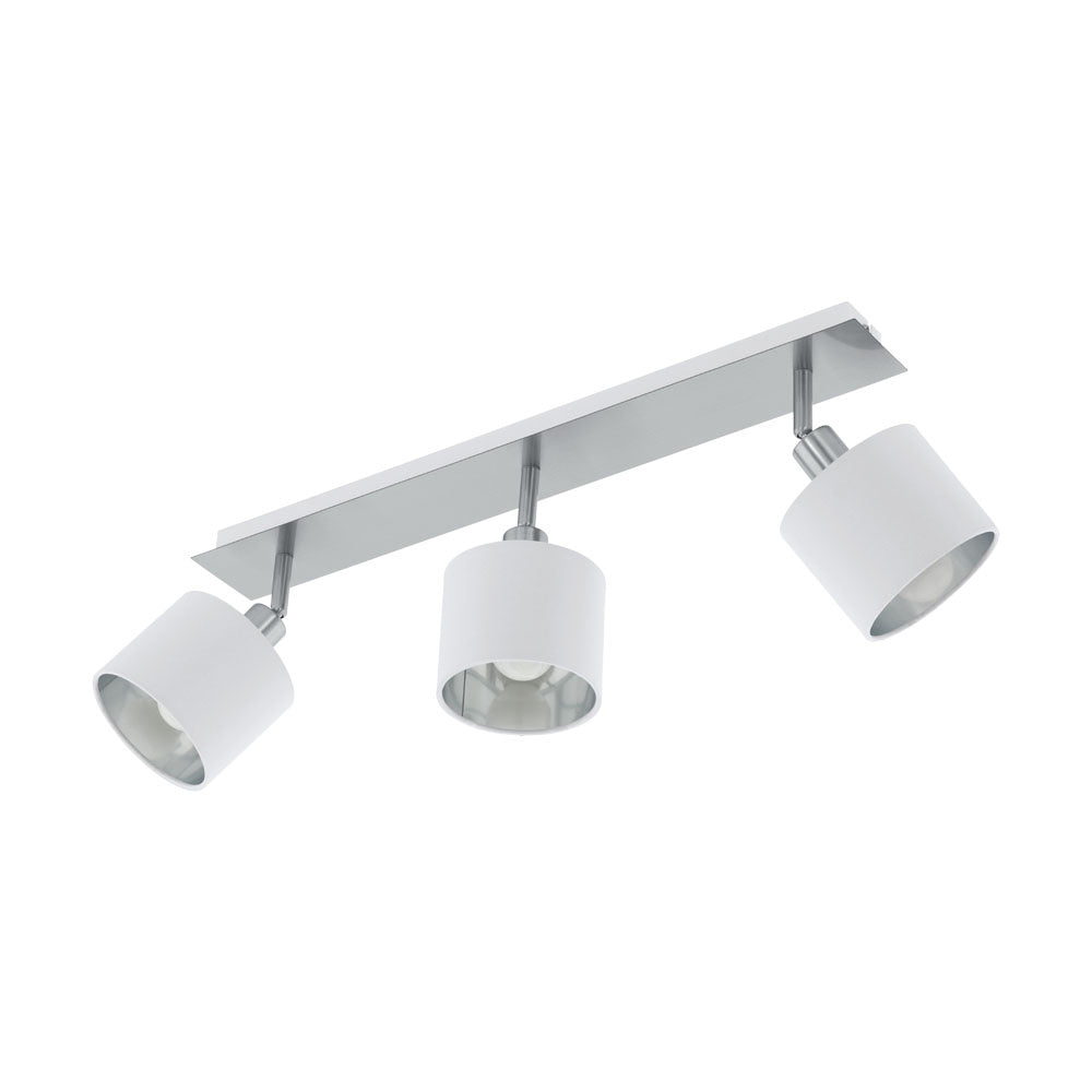 Valbiano LED Fixed Track Light in Matte Nickel Eglo Canada