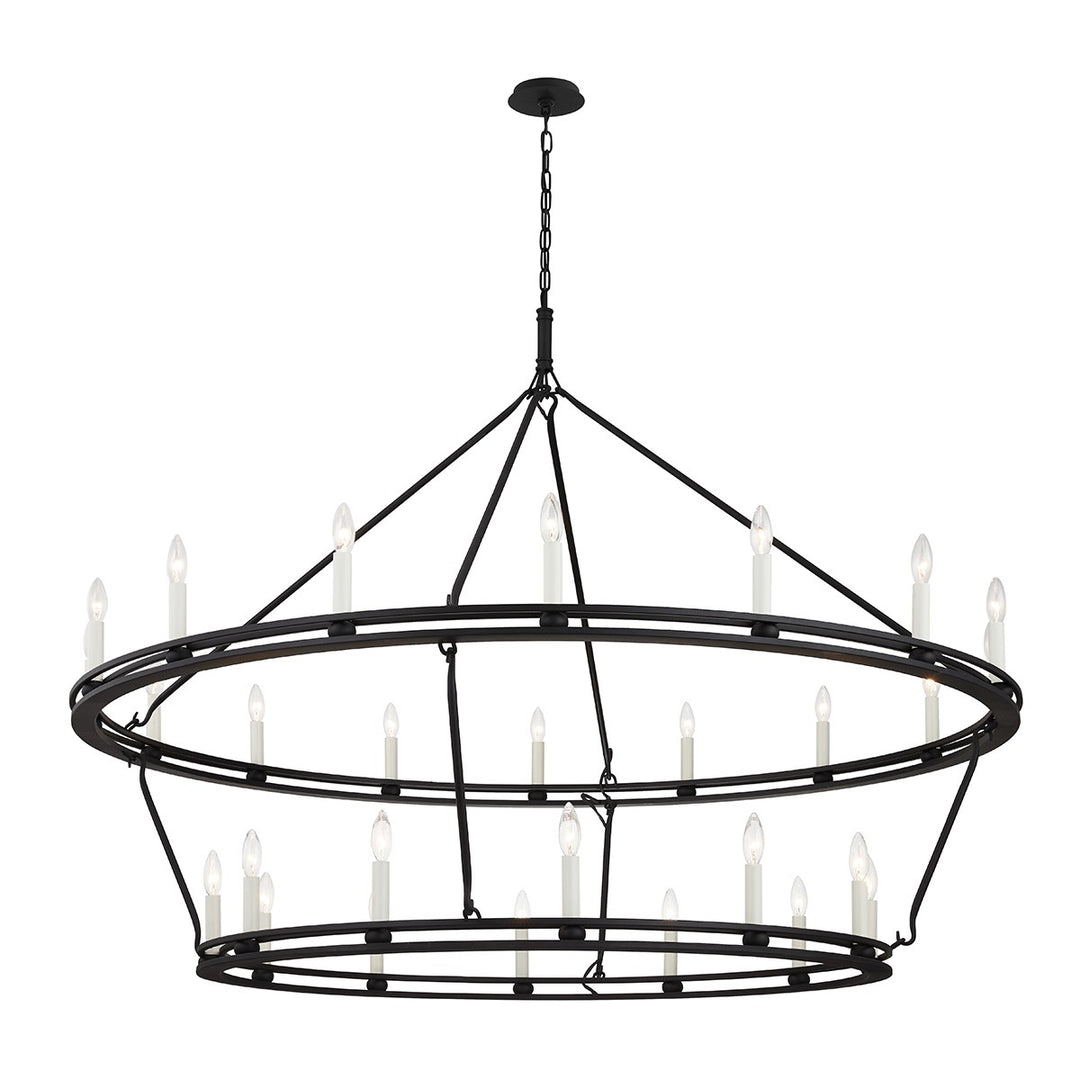 Sutton 28 Light Chandelier in Textured Black - available from The Lighting Shoppe, trusted by Canadian homeowners