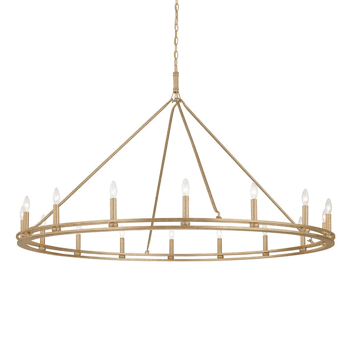 Sutton 16 Light Chandelier in Champagne Silver Leaf - available from The Lighting Shoppe, trusted by Canadian homeowners