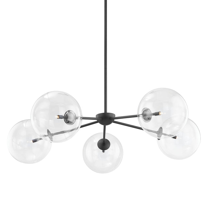 Madrid Five Light Chandelier in Soft Black - available from The Lighting Shoppe, trusted by Canadian homeowners