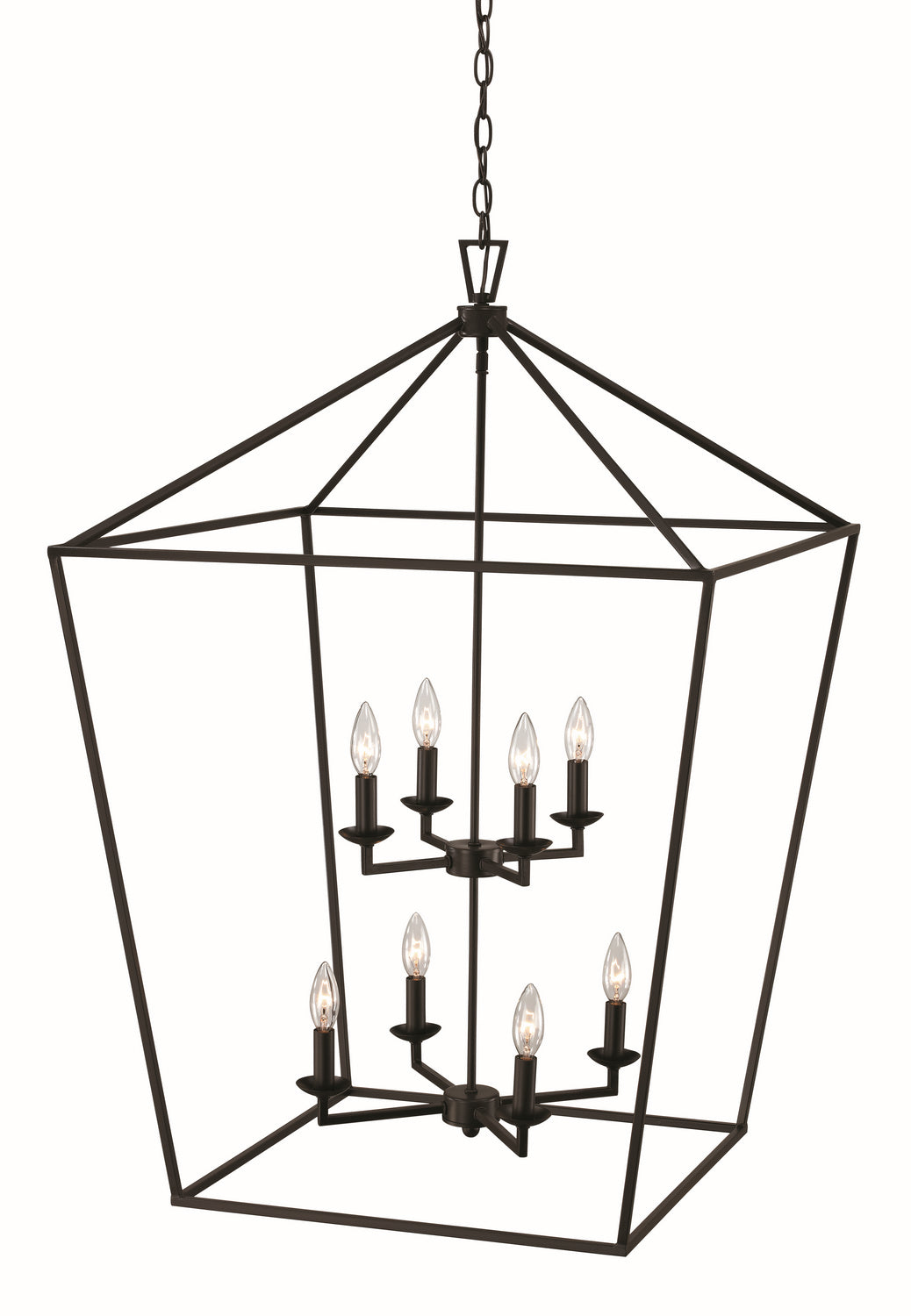 Eight Light Pendant in Rubbed Oil Bronze - available from The Lighting Shoppe, trusted by Canadian homeowners