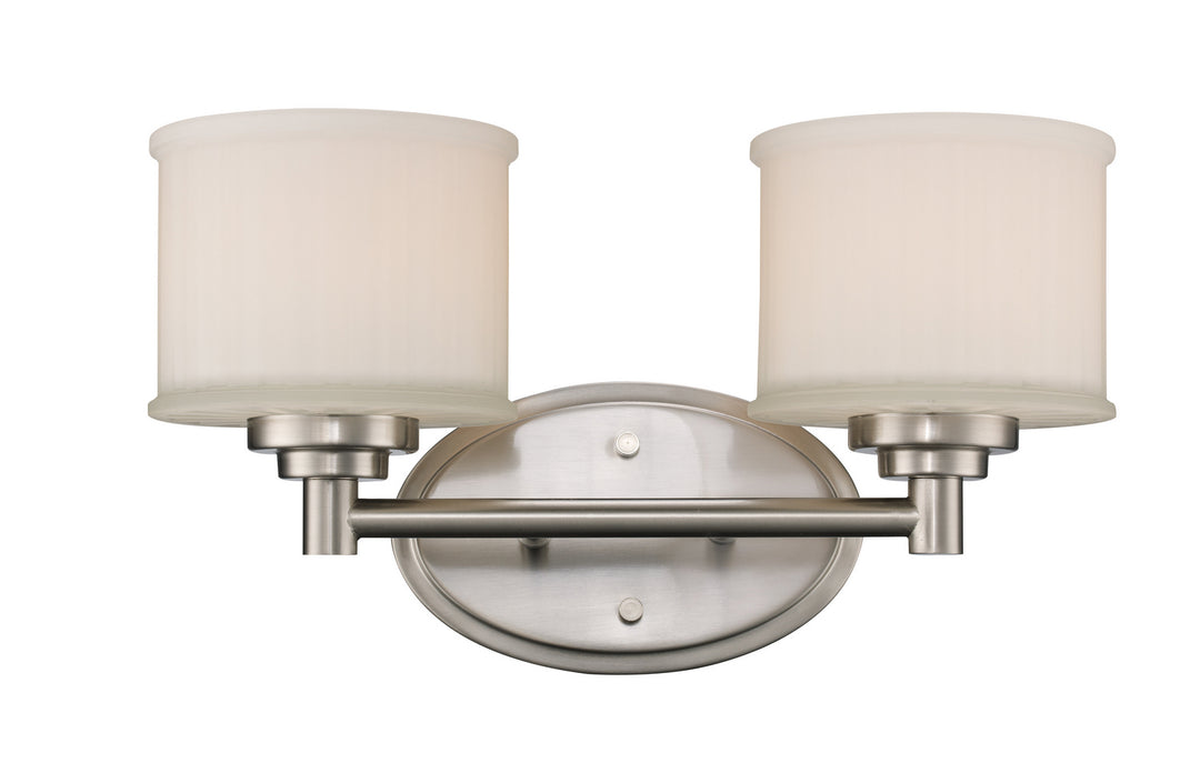 Cahill Two Light Vanity Bar in Brushed Nickel - available from The Lighting Shoppe, trusted by Canadian homeowners