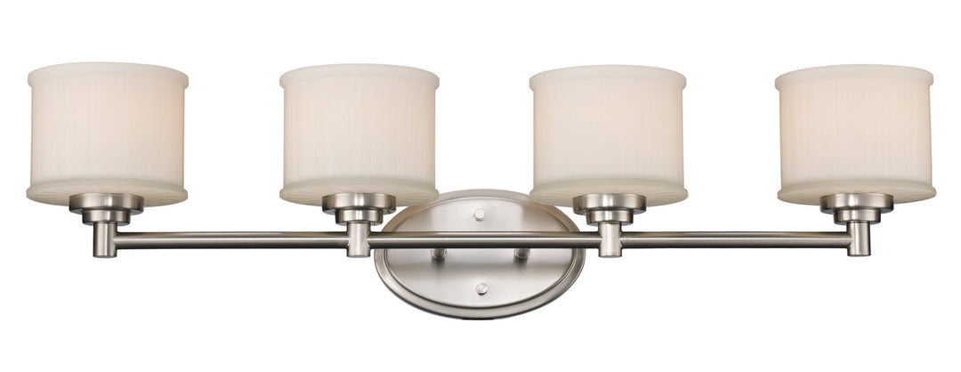 Cahill Four Light Vanity Bar in Brushed Nickel - available from The Lighting Shoppe, trusted by Canadian homeowners