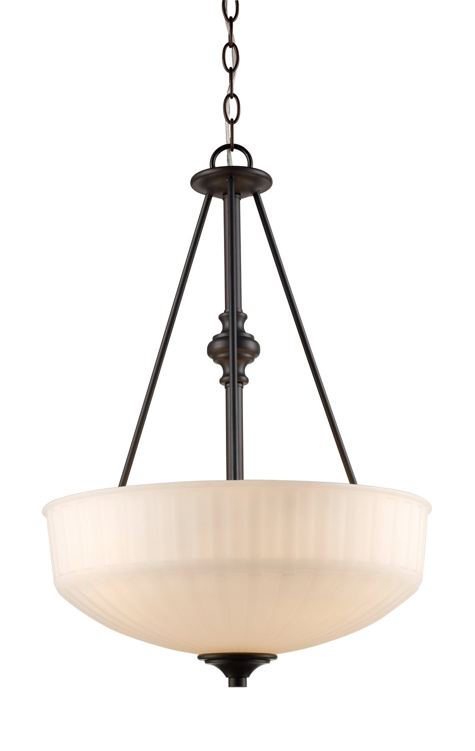 Cahill Three Light Pendant in Rubbed Oil Bronze - available from The Lighting Shoppe, trusted by Canadian homeowners