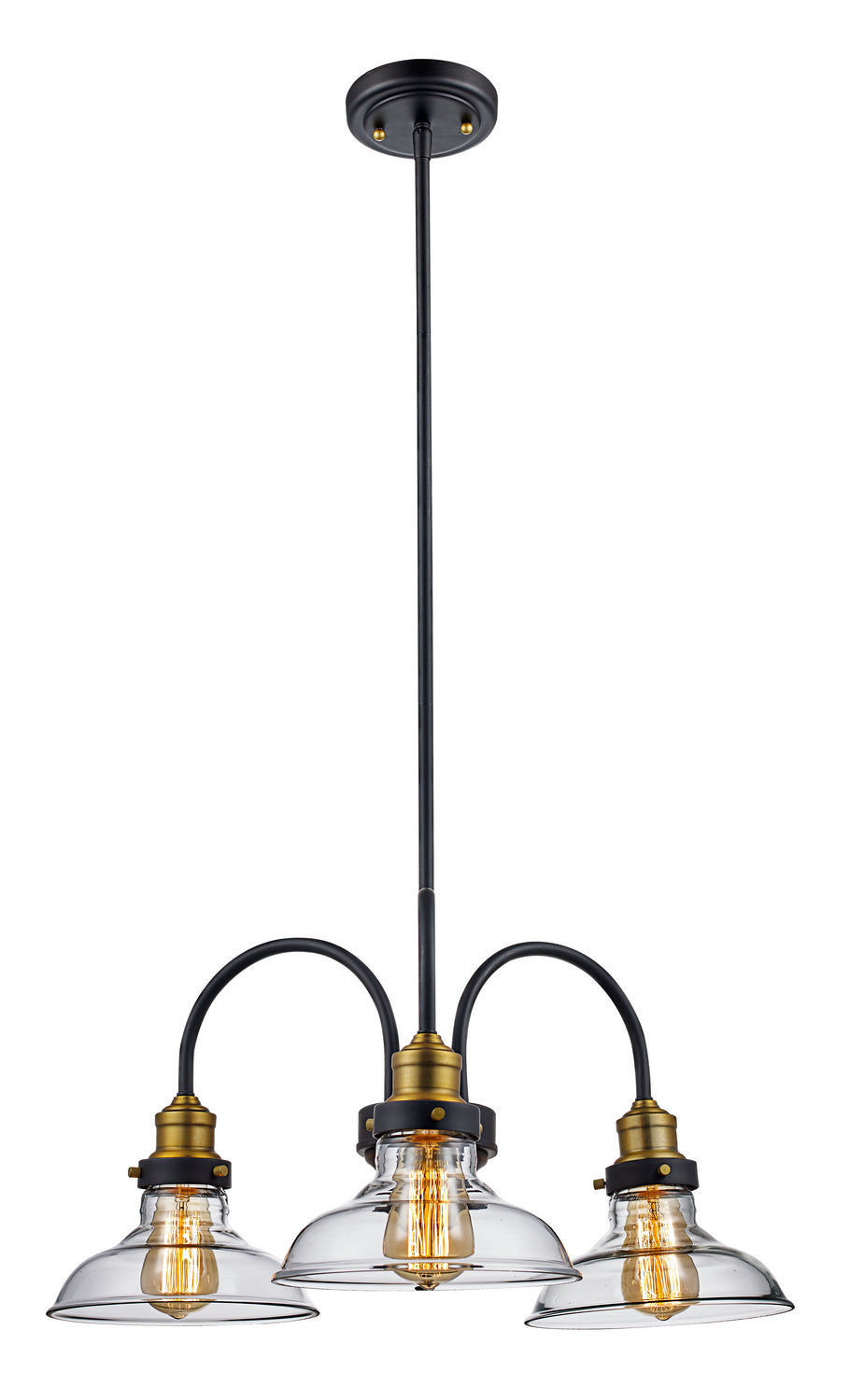 Jackson Three Light Pendant in Rubbed Oil Bronze - available from The Lighting Shoppe, trusted by Canadian homeowners