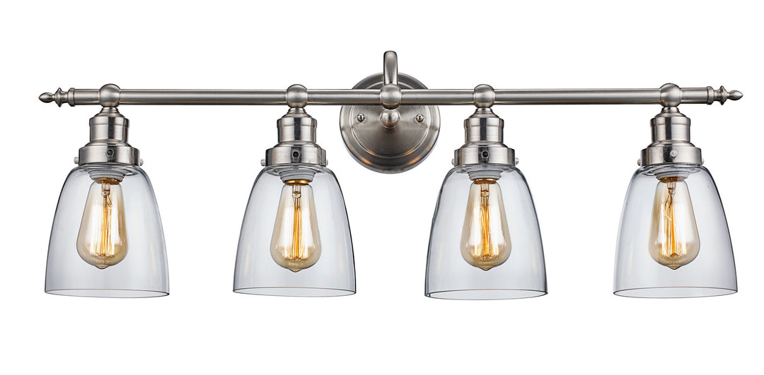 Four Light Vanity in Brushed Nickel - available from The Lighting Shoppe, trusted by Canadian homeowners