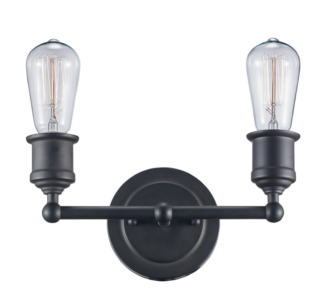 Underwood Two Light Vanity Bar in Rubbed Oil Bronze - available from The Lighting Shoppe, trusted by Canadian homeowners