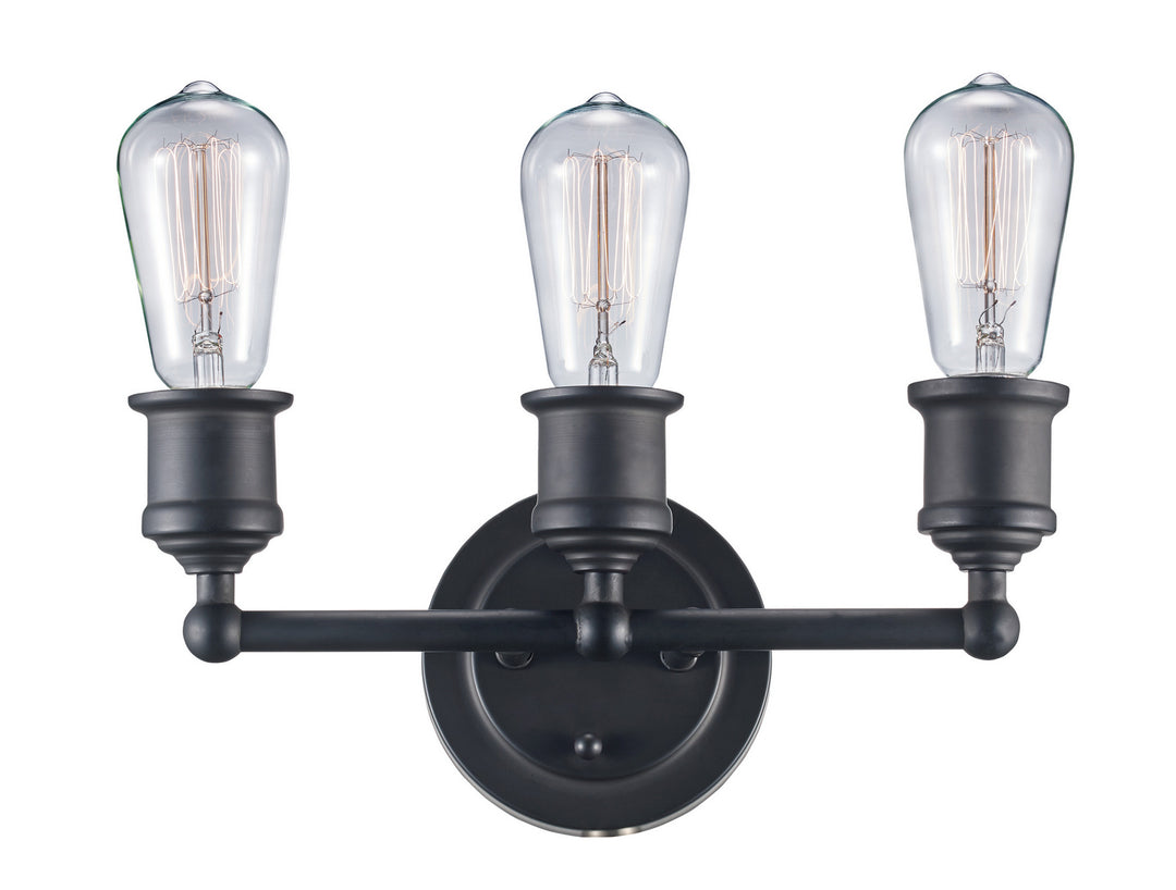 Underwood Three Light Vanity Bar in Rubbed Oil Bronze - available from The Lighting Shoppe, trusted by Canadian homeowners