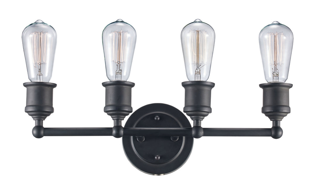 Underwood Four Light Vanity Bar in Rubbed Oil Bronze - available from The Lighting Shoppe, trusted by Canadian homeowners