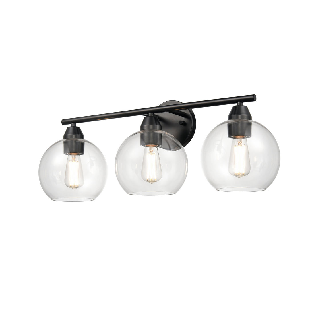 DVI Canada - DVP34743GR-CL - Three Light Vanity - Andromeda - Graphite w/Clear Glass