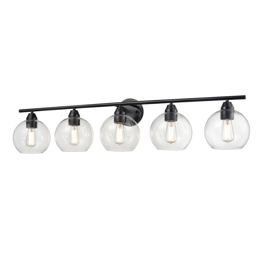 DVI Canada - DVP34755GR-CL - Five Light Vanity - Andromeda - Graphite w/Clear Glass