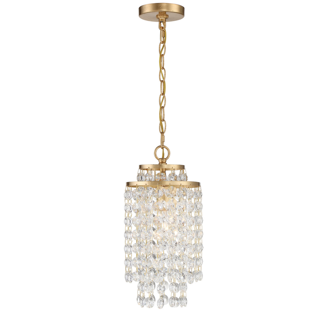 Gabrielle One Light Chandelier in Antique Gold - available from The Lighting Shoppe, trusted by Canadian homeowners