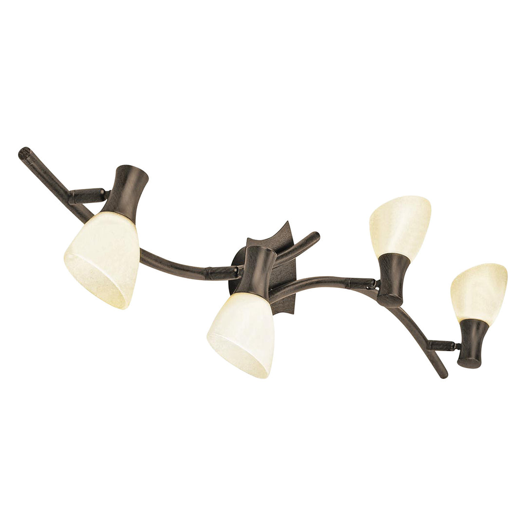 Ona Four Light Track in Antique Brown - available from The Lighting Shoppe, trusted by Canadian homeowners