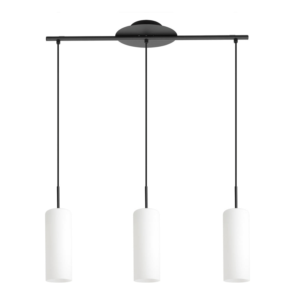 Troy 3 Three Light Pendant in Structured Black - available from The Lighting Shoppe, trusted by Canadian homeowners