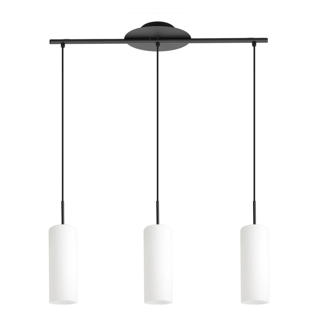 Troy 3 Three Light Pendant in Structured Black - available from The Lighting Shoppe, trusted by Canadian homeowners