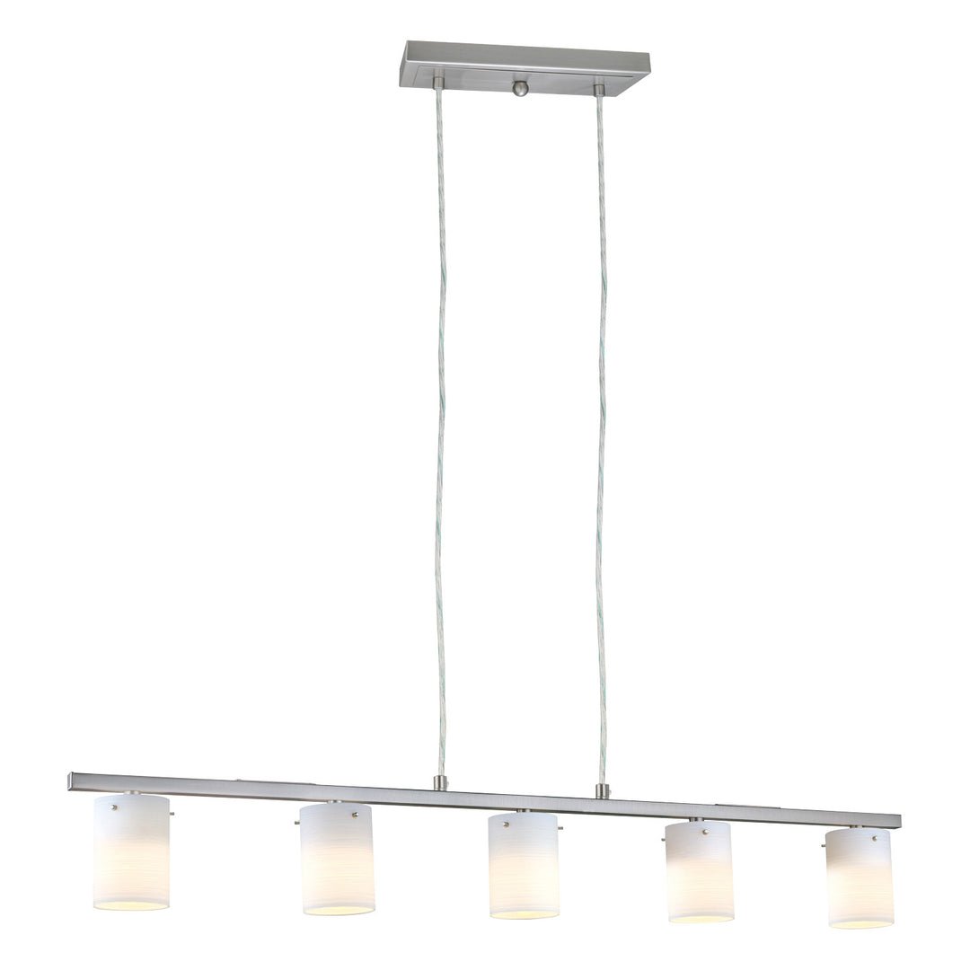 Dress Five Light Suspension in Matte Nickel - available from The Lighting Shoppe, trusted by Canadian homeowners