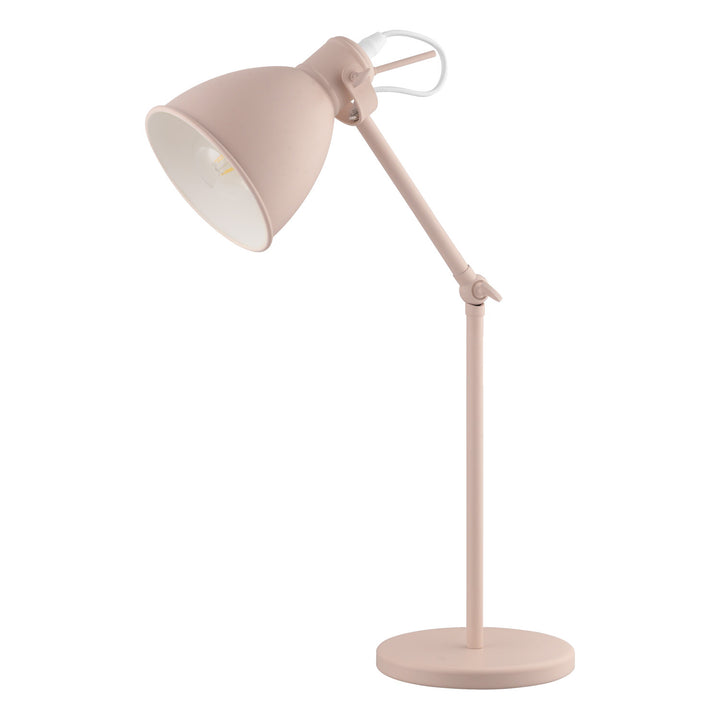 Priddy One Light Table Lamp in Pastel Apricot - available from The Lighting Shoppe, trusted by Canadian homeowners