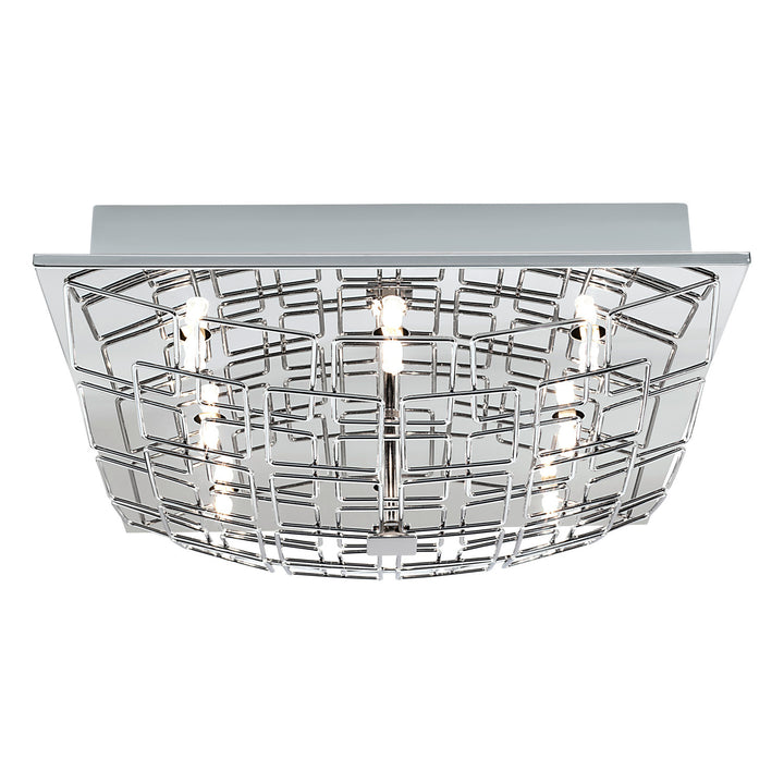 Cromer 1 Eight Light Ceiling Mount in Chrome - available from The Lighting Shoppe, trusted by Canadian homeowners