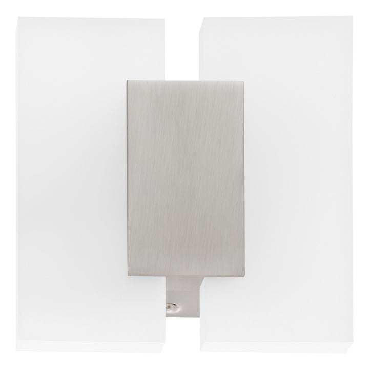 Metrass 2 LED Wall Sconce in Matte Nickel - available from The Lighting Shoppe, trusted by Canadian homeowners