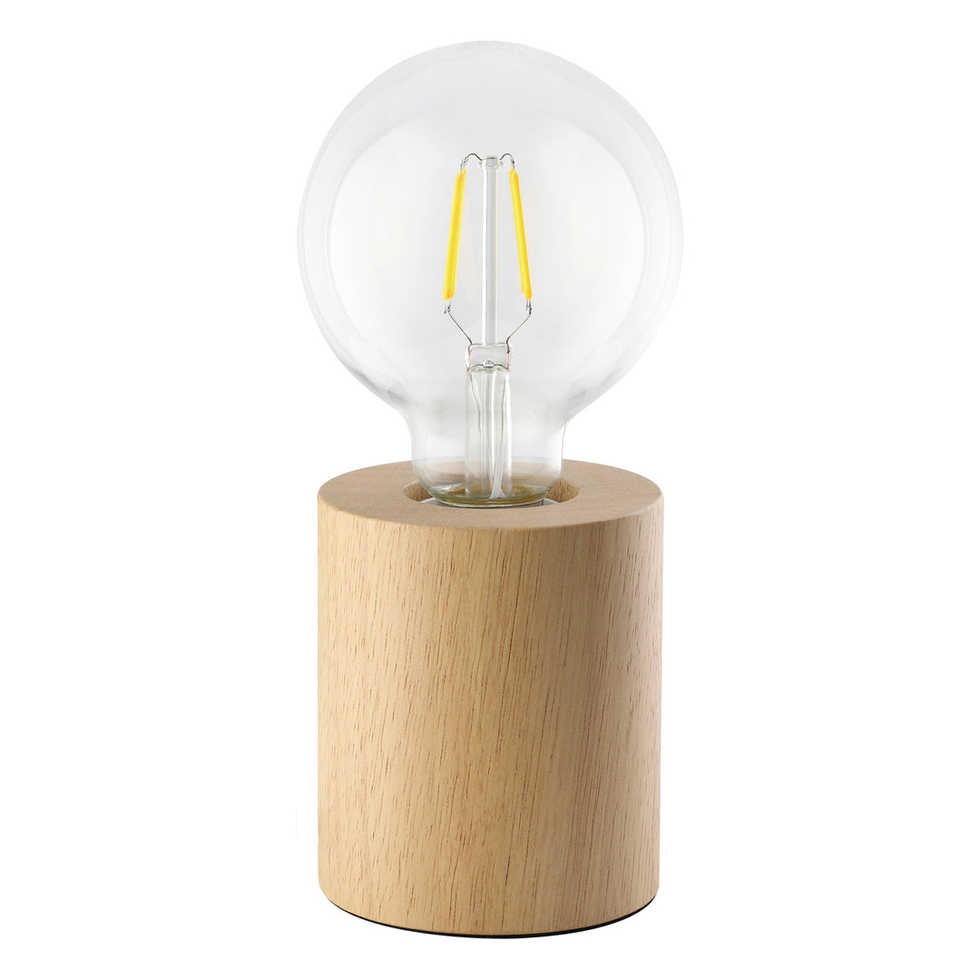 Turialdo One Light Table Lamp in Natural Wood - available from The Lighting Shoppe, trusted by Canadian homeowners