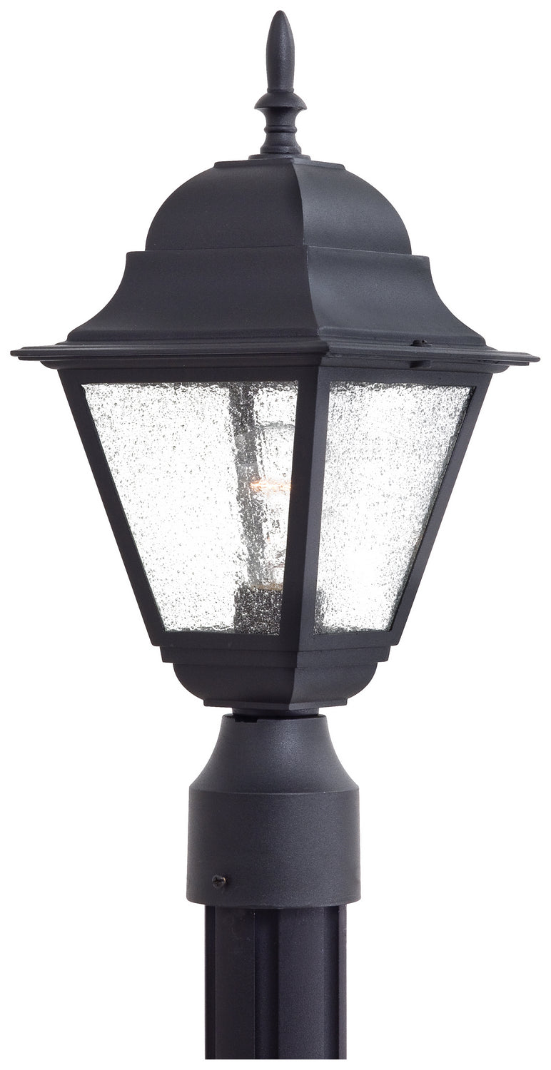 Bay Hill One Light Post Mount in Black - available from The Lighting Shoppe, trusted by Canadian homeowners