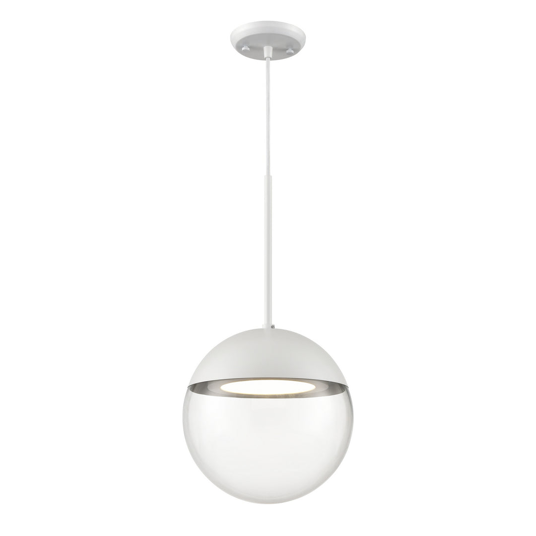 DVI Canada - DVP41610MW-CL - LED Pendant - Hopewell Rocks Cct - Matte White w/Clear Glass