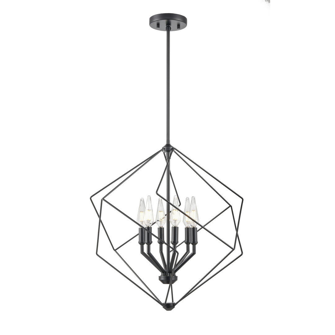 Ashoona Six Light Pendant in Ebony - available from The Lighting Shoppe, trusted by Canadian homeowners